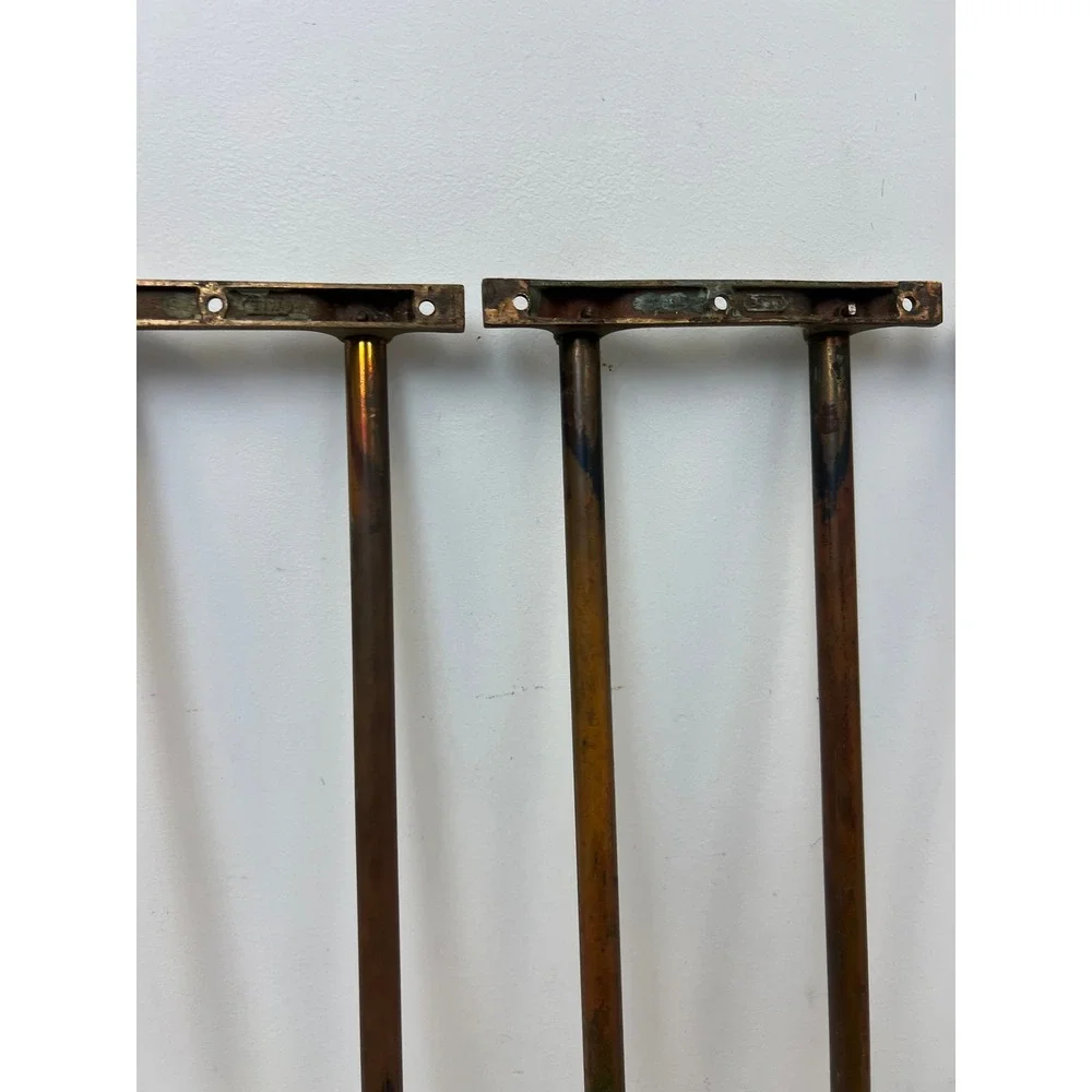 Vintage Yale Brass Wall Towel Racks Pullman Train Set of 5 Industrial Holders